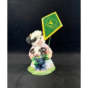 Mary's‎ Moo Moos "Hold Tight, Deere" Vtg 1999 Cow Figurine Flying Kite #642711